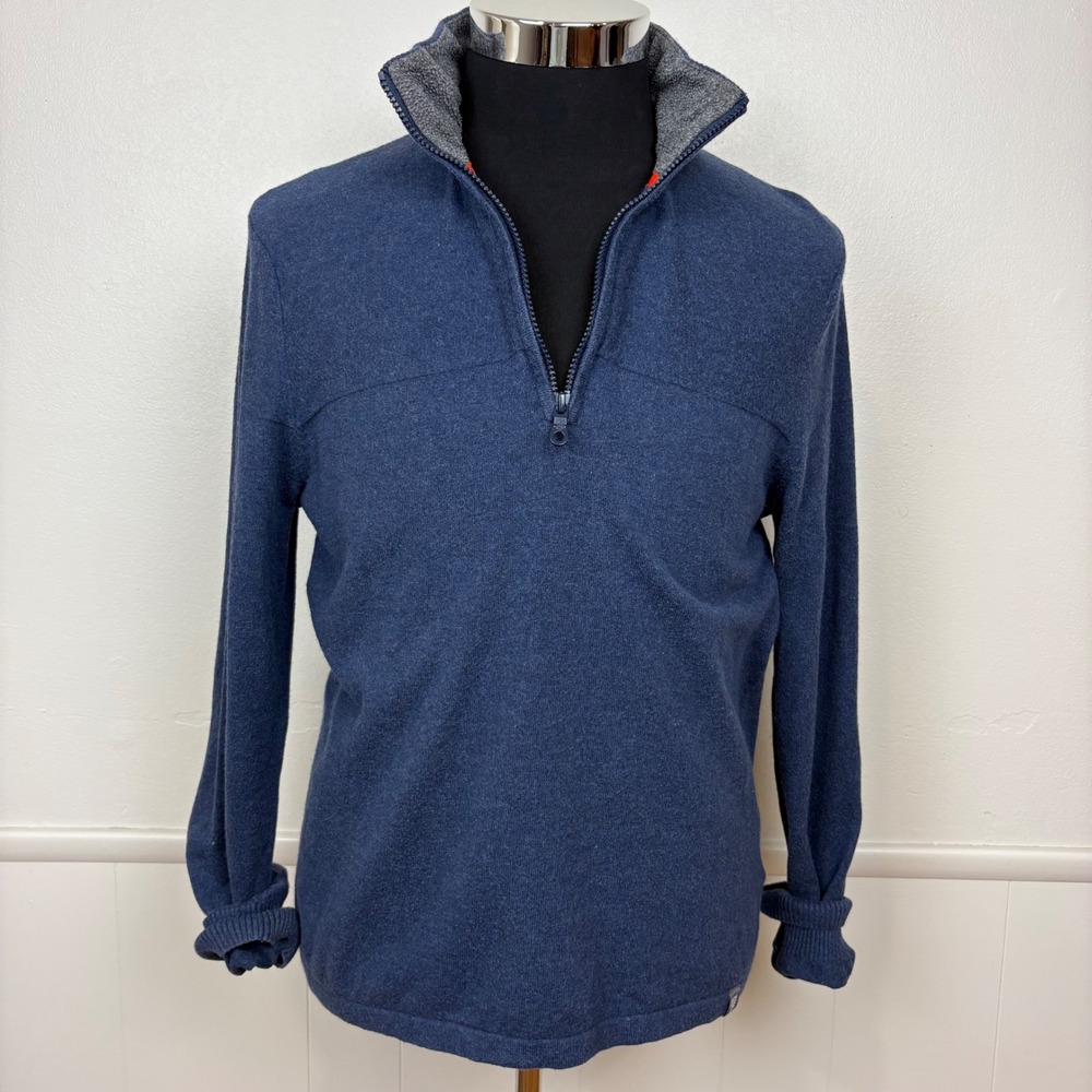 The North Face Men's Mt. Tam 1/4 Zip Sweater Size S Dark Blue Cabincore Outdoors